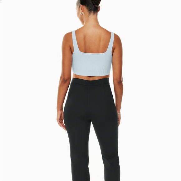 Babaton Blue Cropped Tank (Sculpt Knit Notch in Iceberg Blue) - Picture 3 of 6